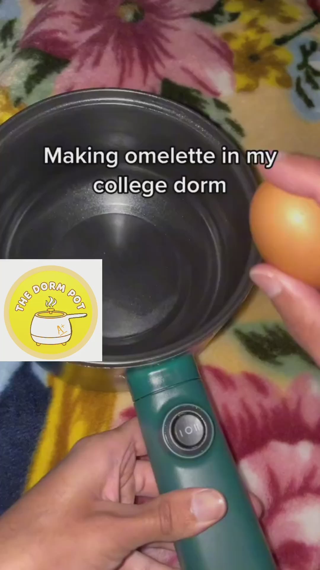 TheDormPot - Easy 1.5L Electric Non-Stick Instant Hot Pot for Dorms, Offices, On-The-Go Cooking - WHITE